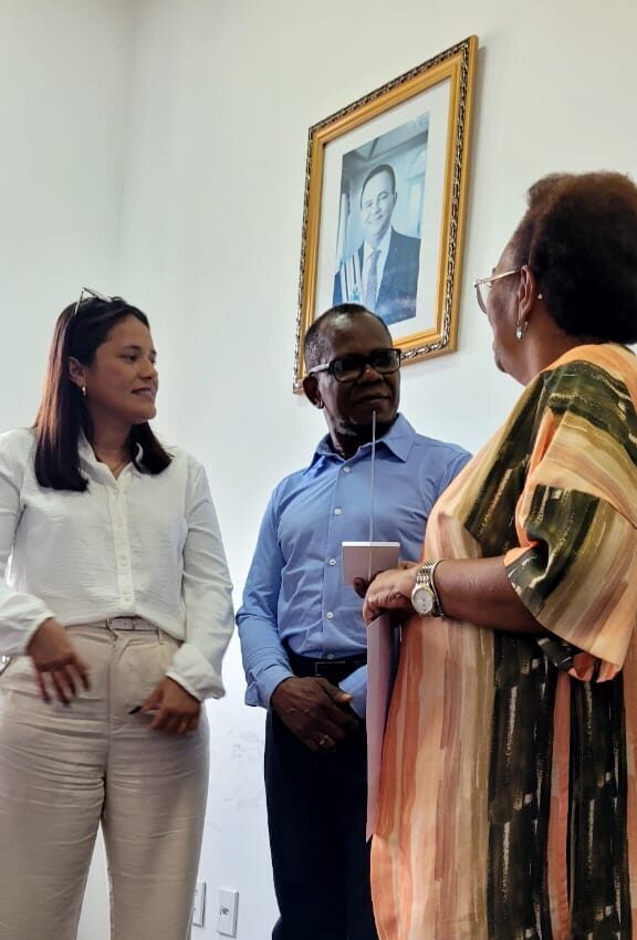 Marta Silva, Josué Paulino e Célia Salazar